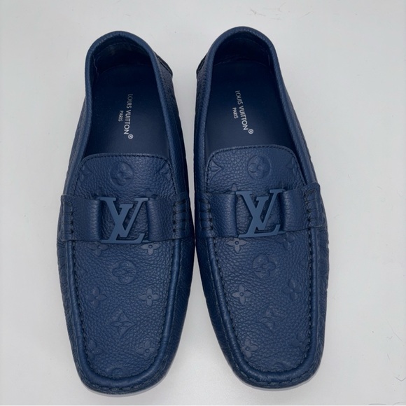 Louis Vuitton Men’s Monte Carlo Driver Shoes Size 11 Blue - Picture 2 of 9